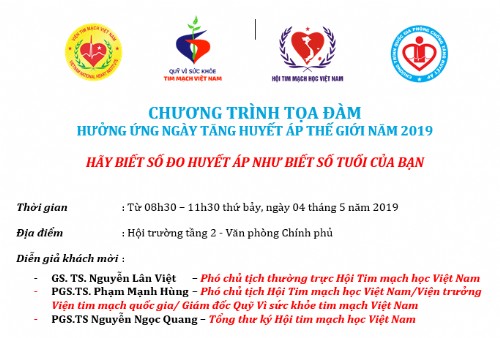 Chương trình tọa đàm hưởng ứng ngày Tăng huyết áp thế giới năm 2019